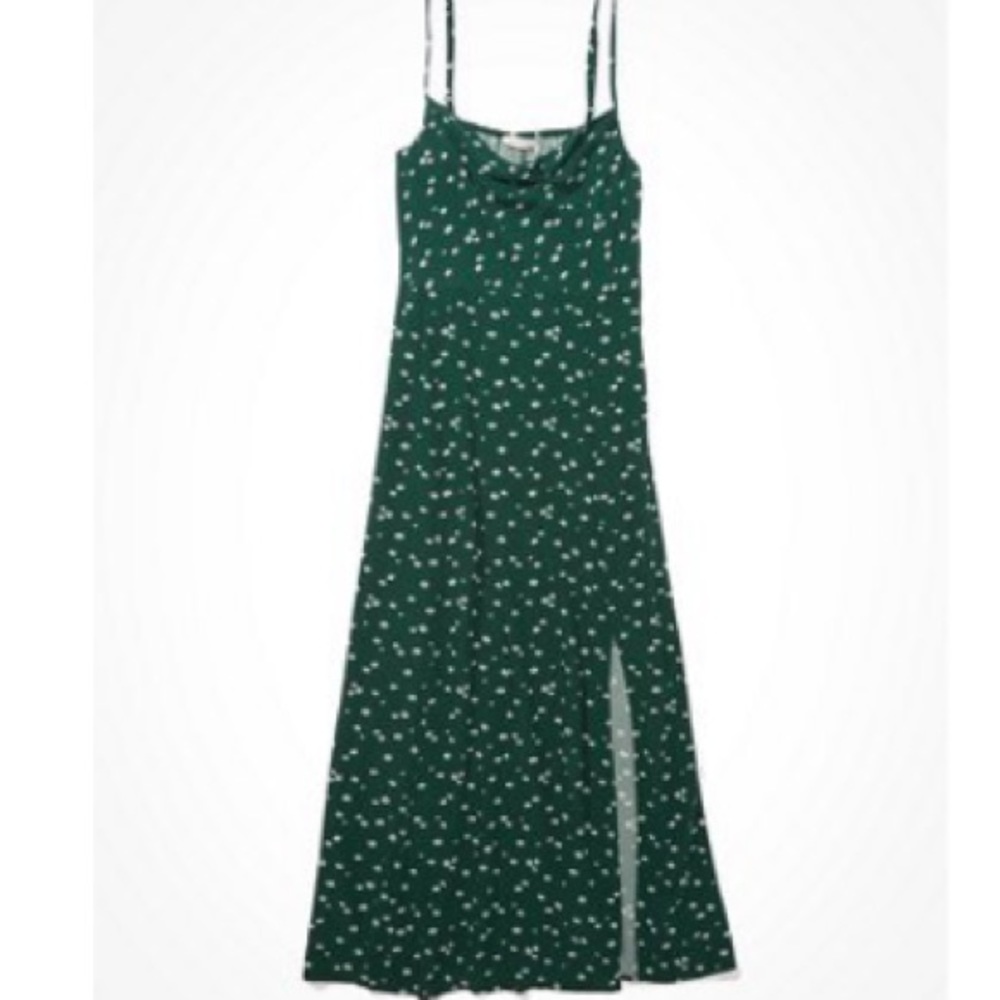 American Eagle cowl neck midi slip dress